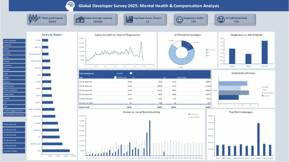 تصميم لوحات تحكم Power BI Dashboards احترافية لتحليل بياناتك
