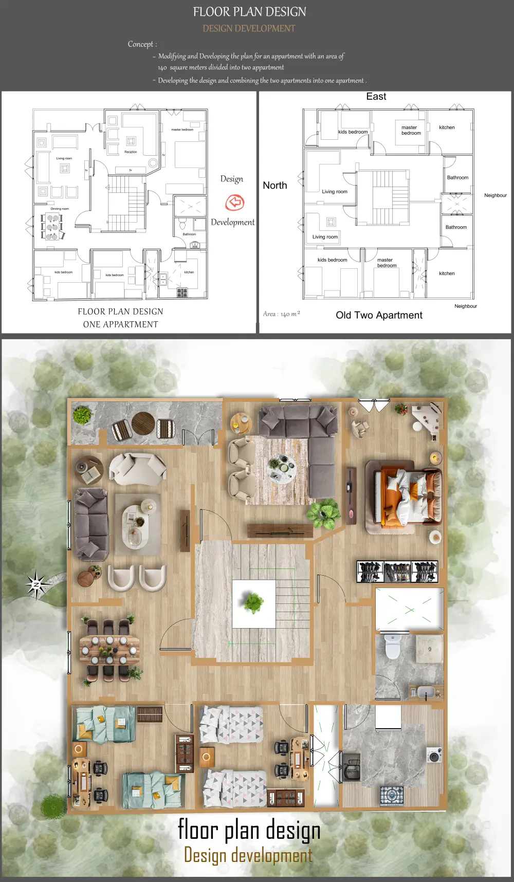 التصميم المعماري للمباني السكنيه بمختلف انواعها ومساحاتها + تعديل وتطوير التصميم للمساحات القائمة