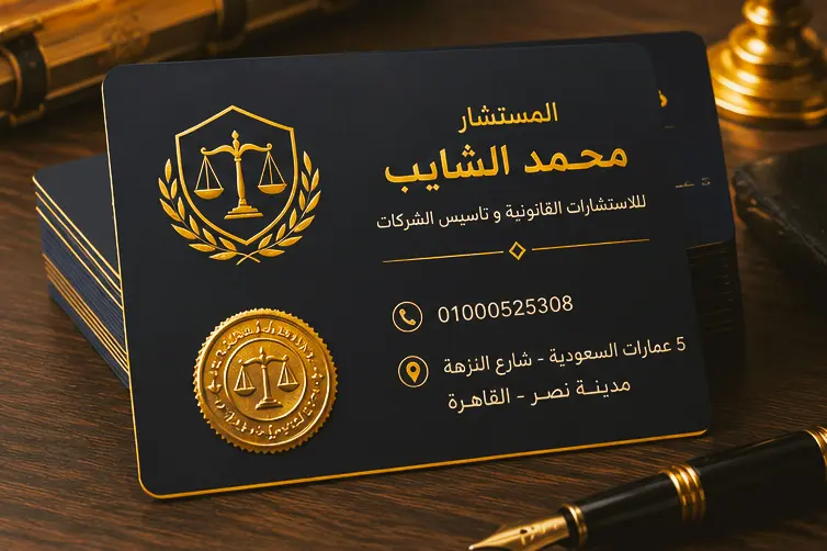 تصميم بطاقة أعمال (Business Card) احترافية