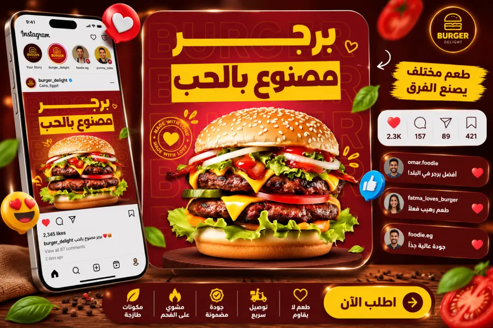 تصميم حملة إعلانية متكاملة لصفحتك لجميع السوشيال ميديا