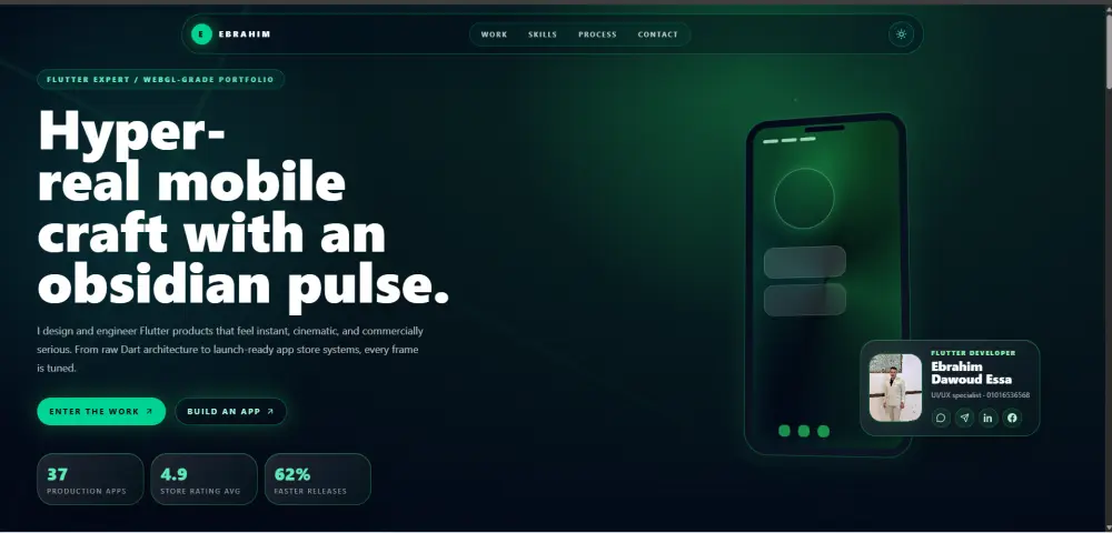 بناء بورتفوليو (معرض أعمال) احترافي وتفاعلي باستخدام React & Laravel.