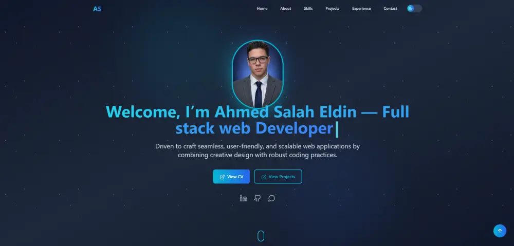 بناء بورتفوليو (معرض أعمال) احترافي وتفاعلي باستخدام React & Laravel.