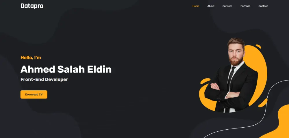 بناء بورتفوليو (معرض أعمال) احترافي وتفاعلي باستخدام React & Laravel.