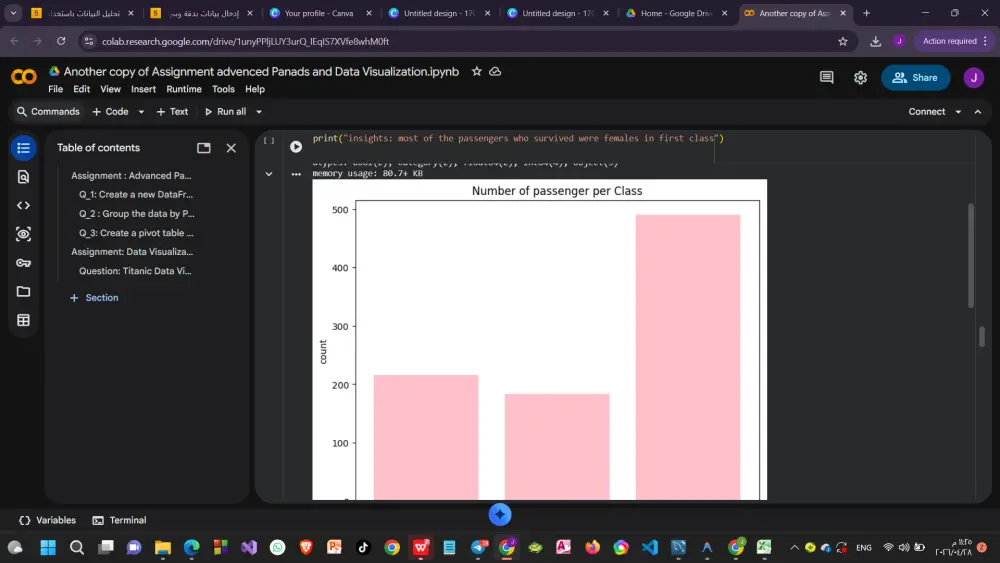 تحليل البيانات باستخدام Python و Pandas مع تقرير بصري احترافي