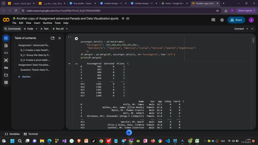 تحليل البيانات باستخدام Python و Pandas مع تقرير بصري احترافي