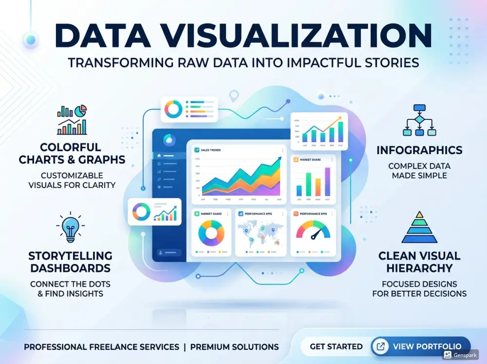 سأقوم بإنشاء Data Visualization احترافي لبياناتك