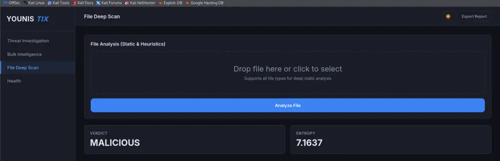 Threat Intelligence Platform (Soc Investigation Tool)
