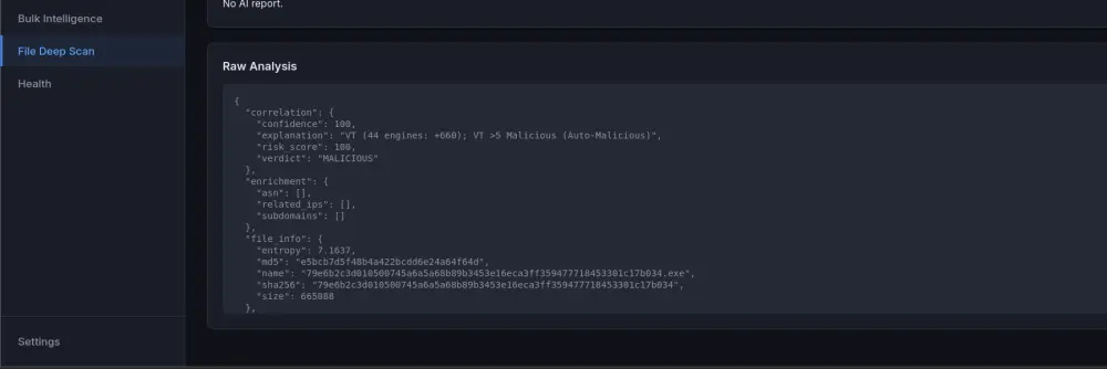 Threat Intelligence Platform (Soc Investigation Tool)