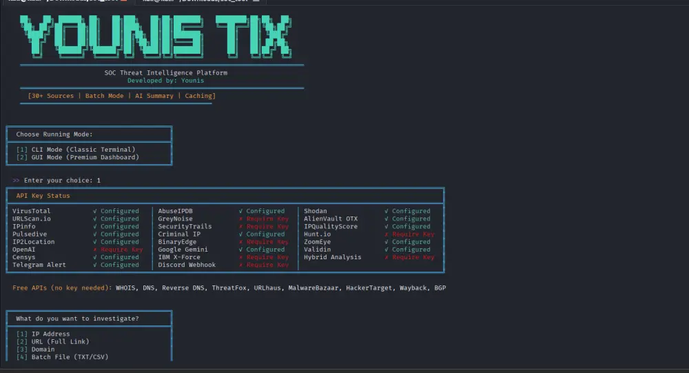 Threat Intelligence Platform (Soc Investigation Tool)