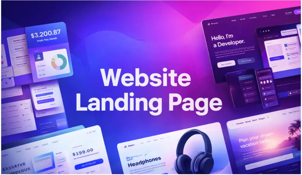 انشاء صفحة هبوط landing page احترافية
