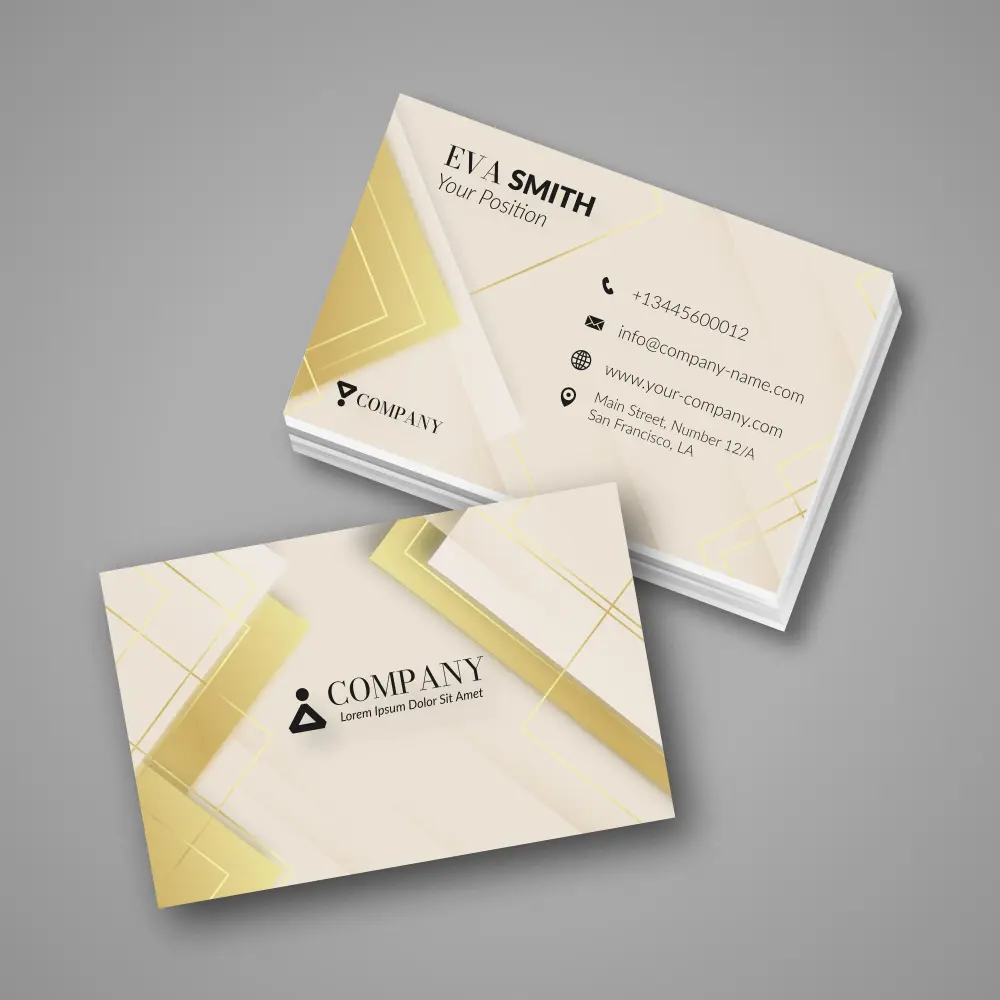 تصميم كروت شخصية (Business Cards) احترافية وعصرية وفخم
