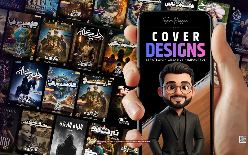 تصميم غلاف كتاب احترافي يعكس محتوى مؤلفك ويجذب القراء