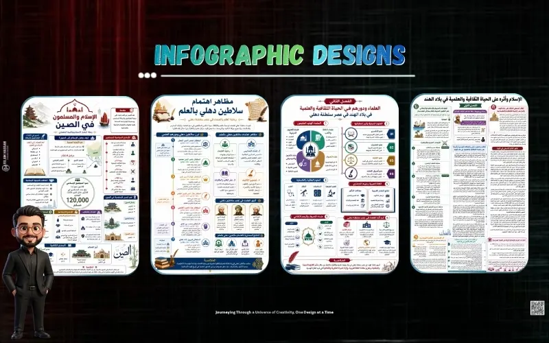 تصميم إنفوجرافيك احترافي لعرض البيانات والمحتوى بشكل جذاب