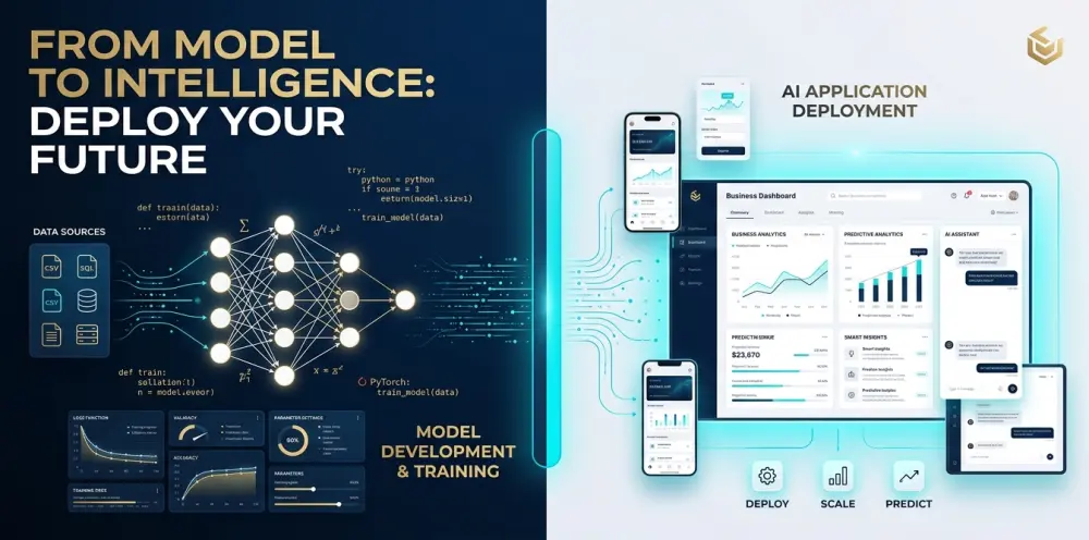 تحويل نماذج تعلم الآلة إلى تطبيقات ذكية بواجهة استخدام احترافية (AI)