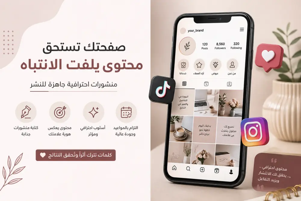 محتوى يخلي محتواك مفهوم للناس من أول سطر، يناسب جميع المجال.
