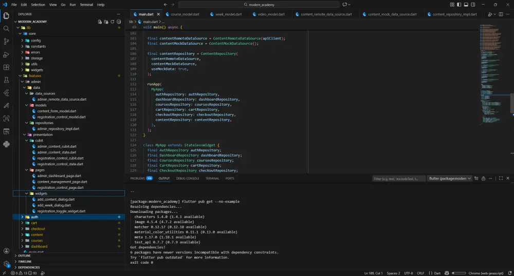 سأقوم بإصلاح أخطاء (Bugs) في تطبيق Flutter وتحسين الأداء بشكل احترافي