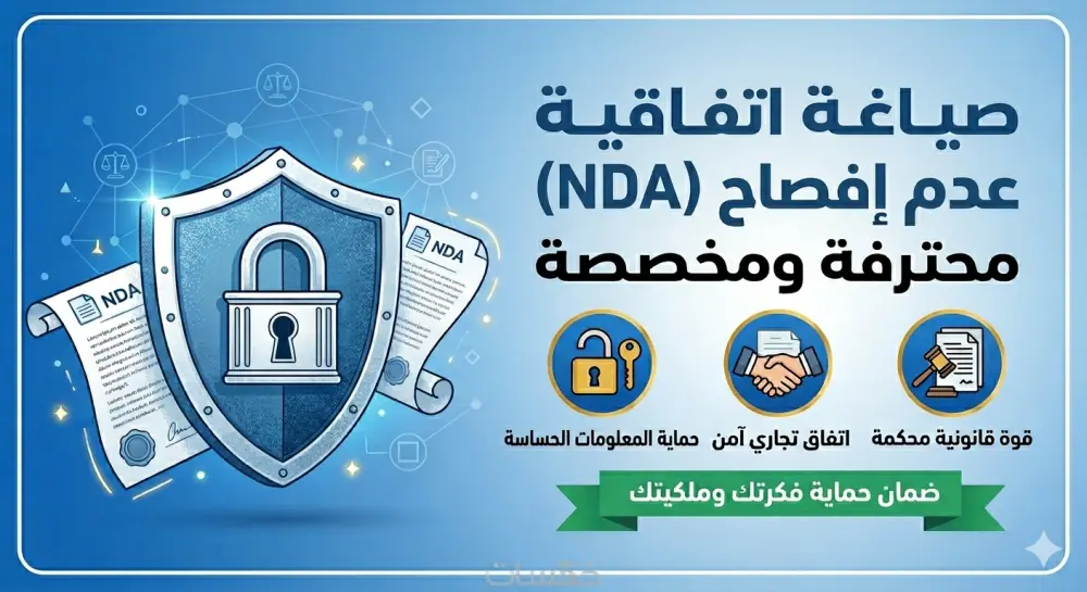 صياغة اتفاقية عدم الافصاح ( NDA ) احترافيه