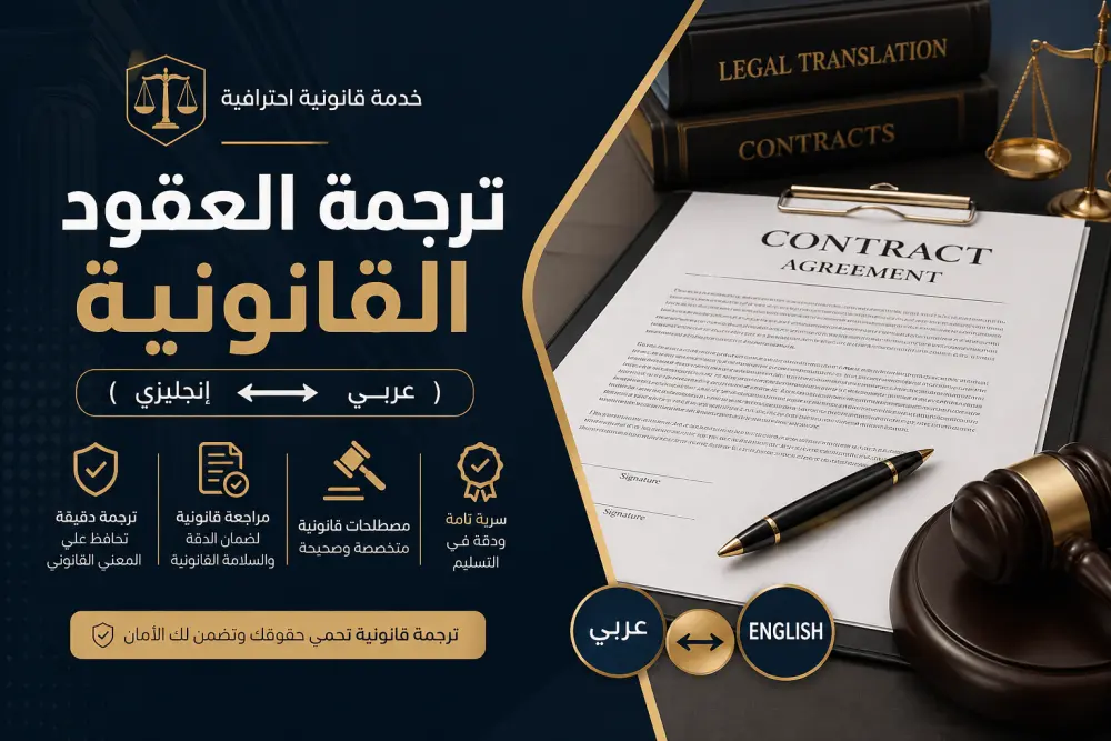 ترجمة العقود القانونية ( عربى و انجليزى )