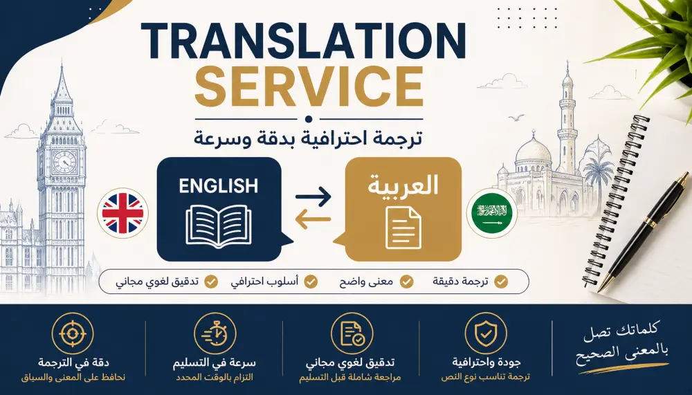ترجمه من الإنجليزية الي العربية أو العكس باحترافية