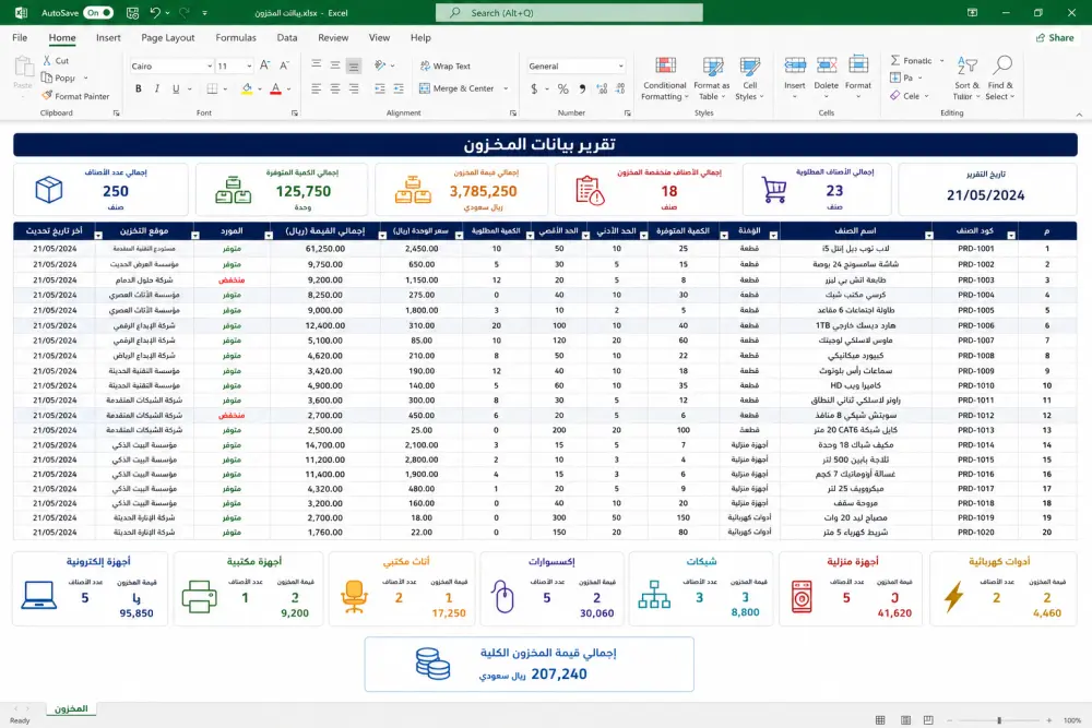 ادخال البيانات علي اكسيل وتنسيقها | Excel Data Entry