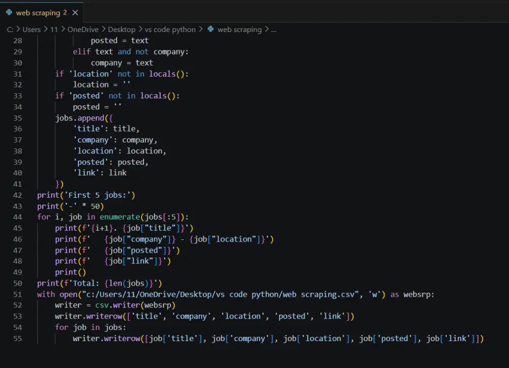 استخراج البيانات من الويب | web scraping
