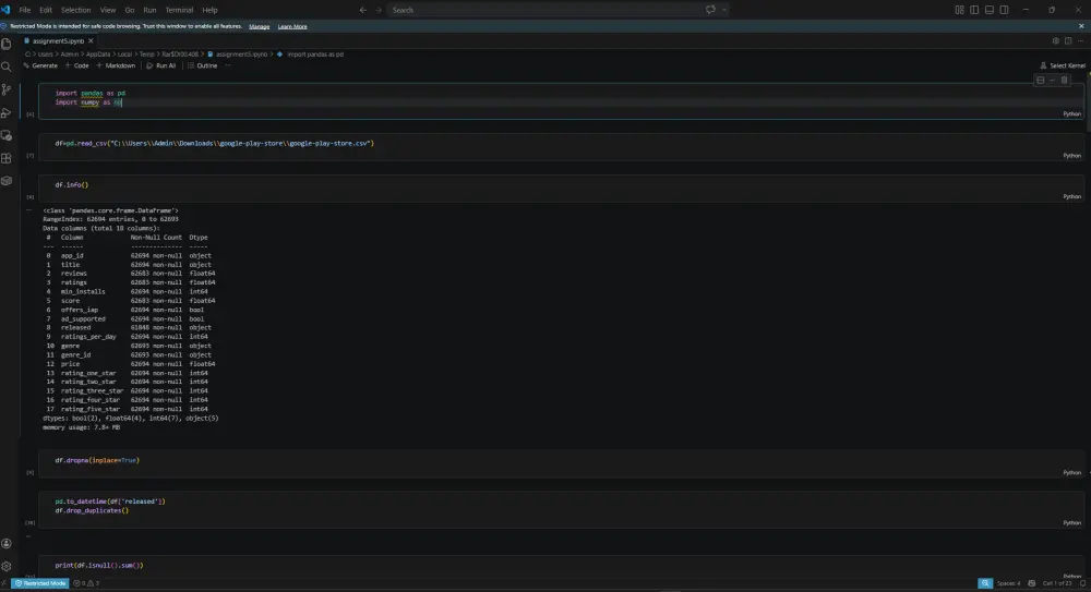 تنظيف البيانات ومعالجة الأخطاء وبناء ETL Pipeline