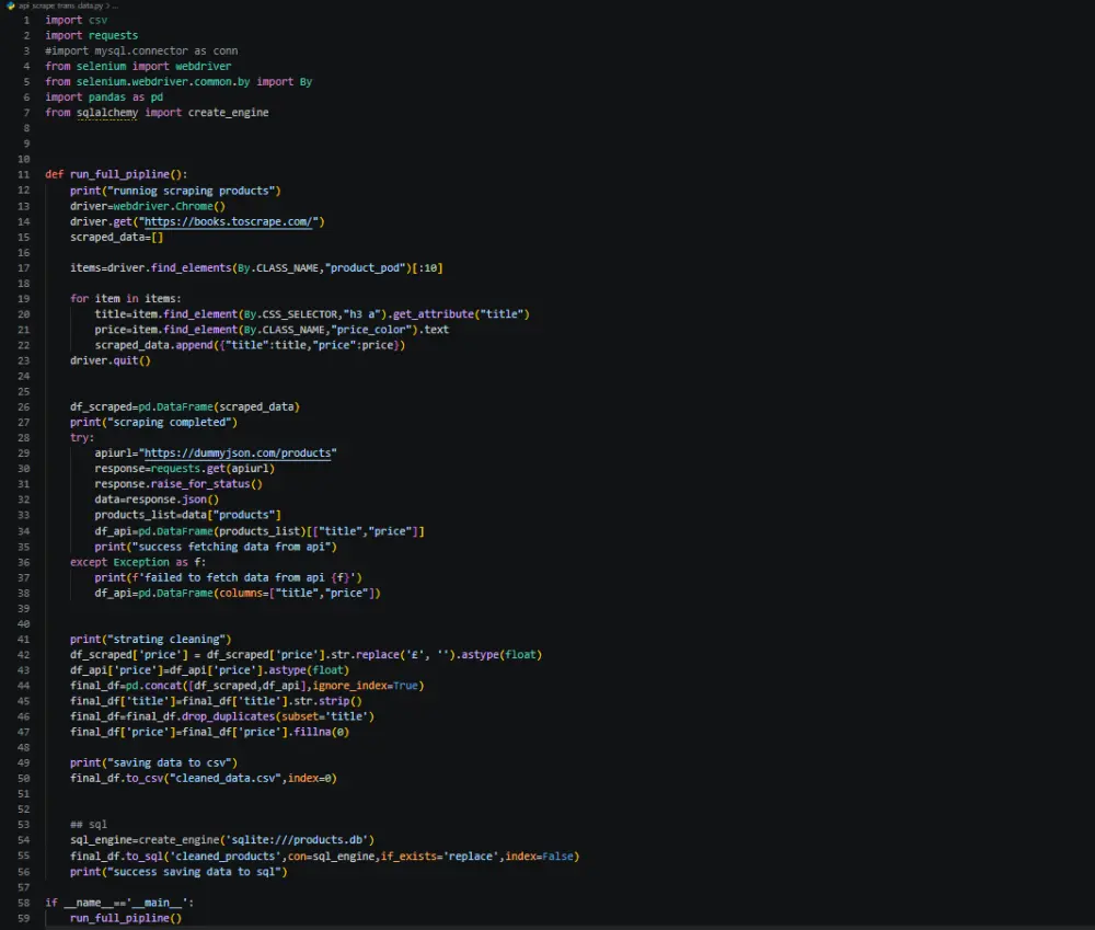 Web Scraping Data from website