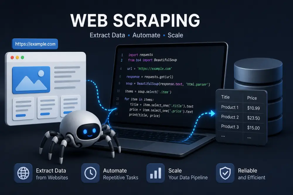 Web Scraping Data from website