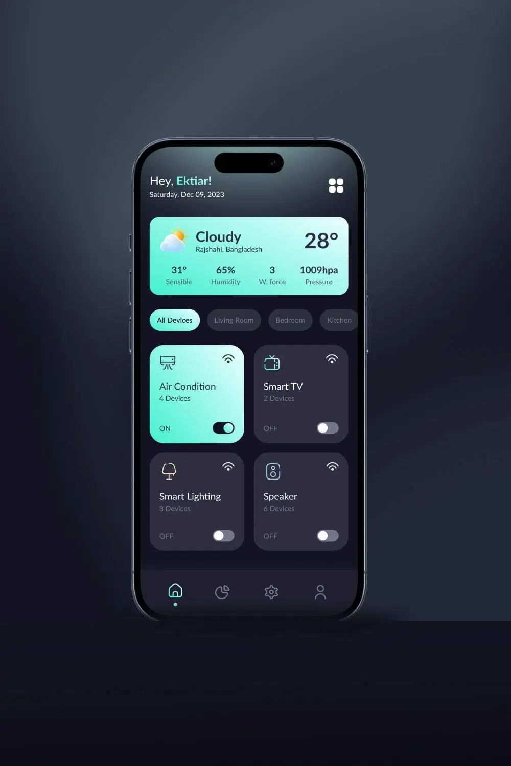 إنشاء شاشة Home احترافية باستخدام Flutter