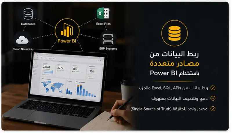 تصميم داشبورد احترافي وتفاعلي باستخدام Power BI