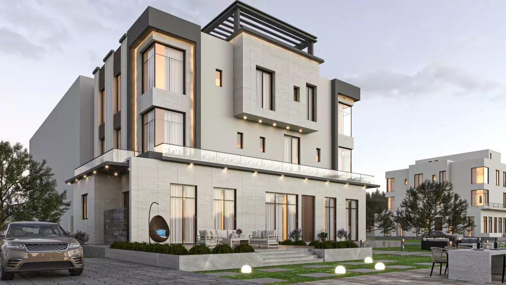 تصميم واجهات معمارية ومناظير خارجية