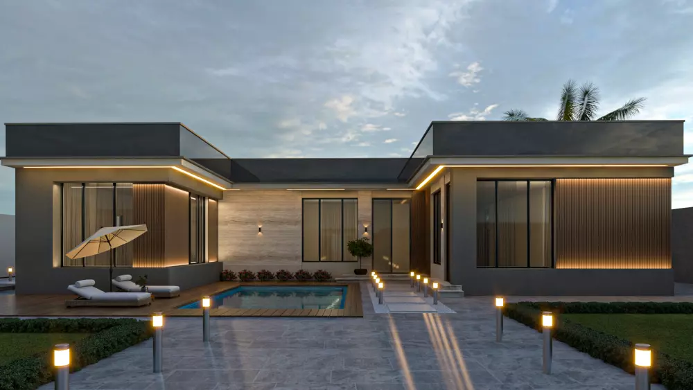 تصميم واجهات معمارية ومناظير خارجية
