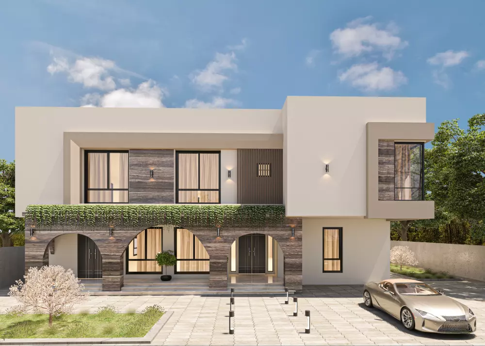 تصميم واجهات معمارية ومناظير خارجية