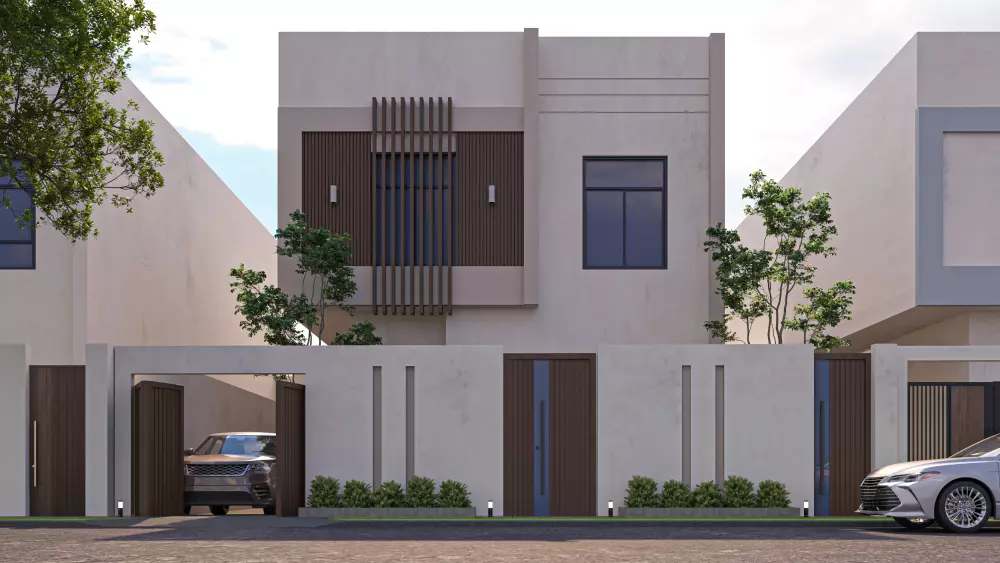 تصميم واجهات معمارية ومناظير خارجية