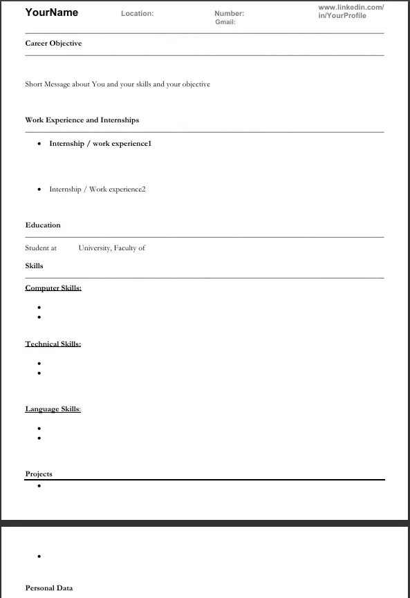 كتابة سيرة ذاتية احترافية ATS-Friendly