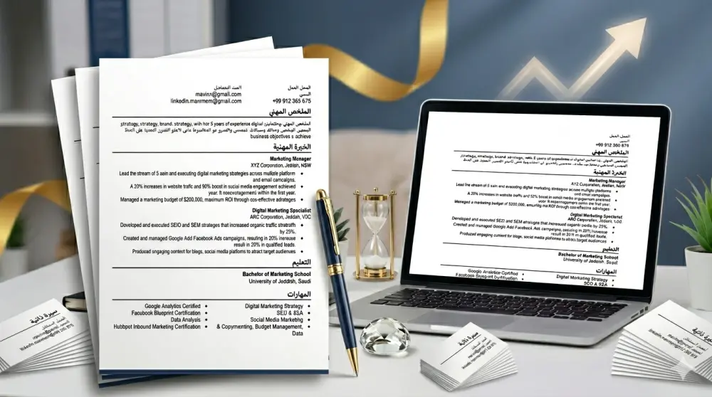 كتابة سيرة ذاتية احترافية