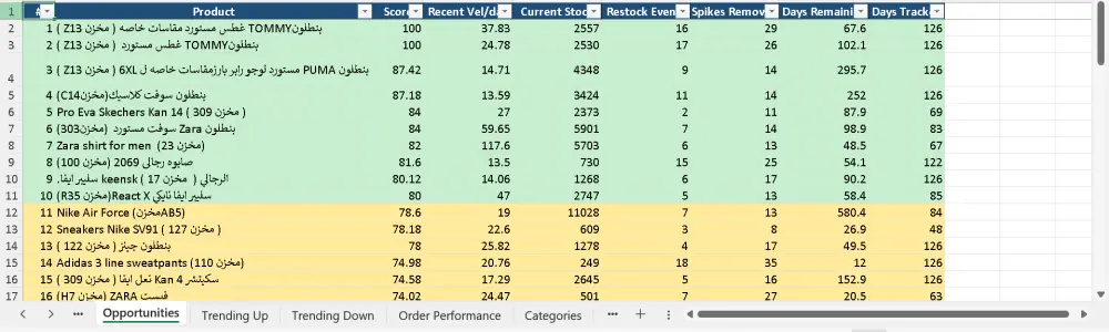تنظيف وتنظيم بياناتك (Excel / CSV) حتى 1000 صف بشكل احترافي