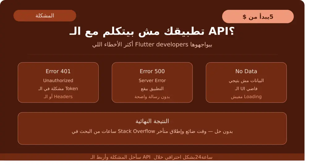 ربط API بتطبيق Flutter (Dio + Cubit)