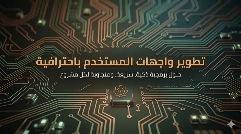 برمجة وتطوير واجهات مستخدم تفاعلية لموقعك الإلكتروني.