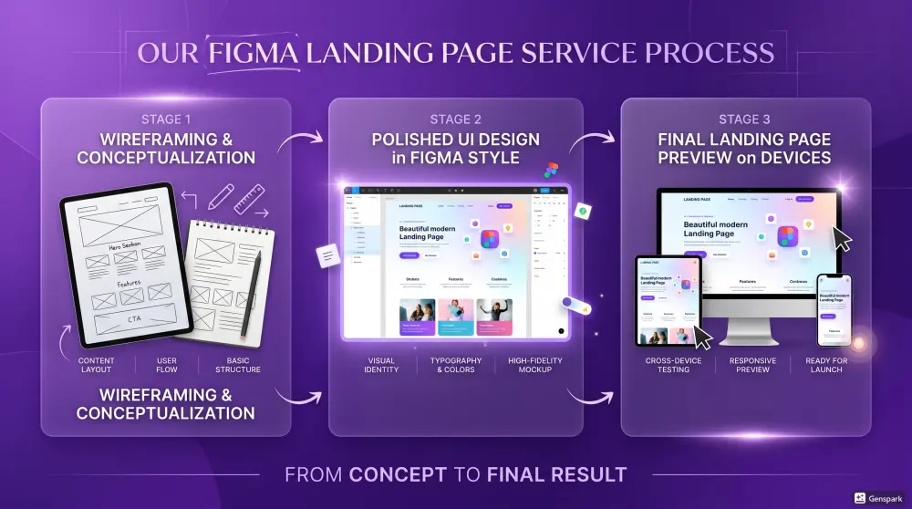 سأصمم لك Landing Page احترافية على Figma متجاوبة وجذابة