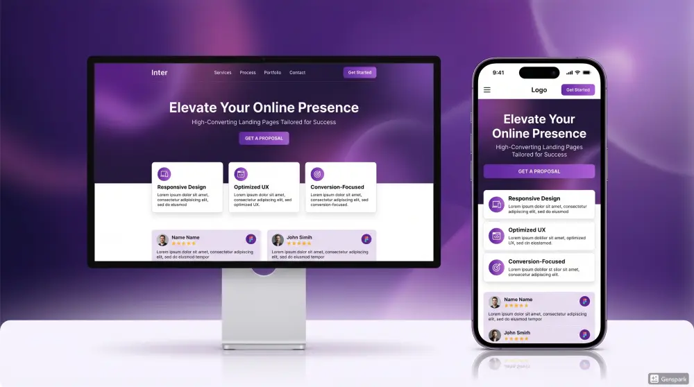 سأصمم لك Landing Page احترافية على Figma متجاوبة وجذابة
