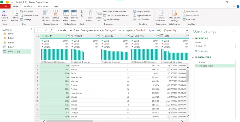 تنظيف وترتيب ملفات Excel