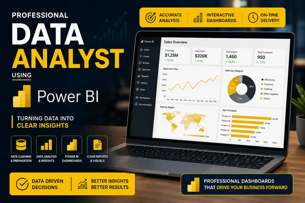تحليل البيانات وإنشاء Dashboard احترافي باستخدام Power BI