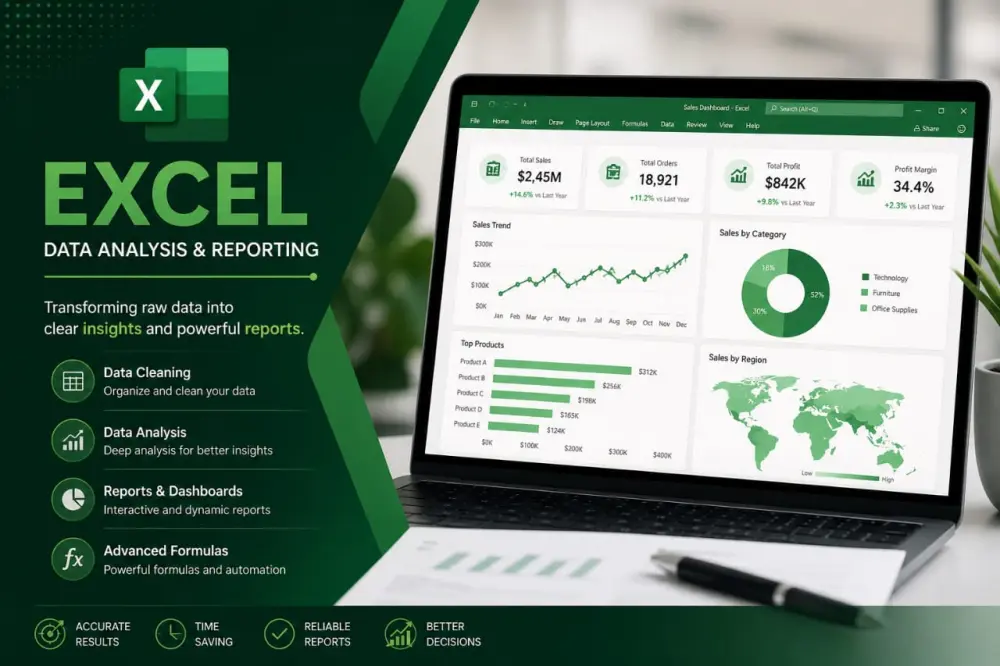 تحليل البيانات باستخدام Excel بشكل احترافي