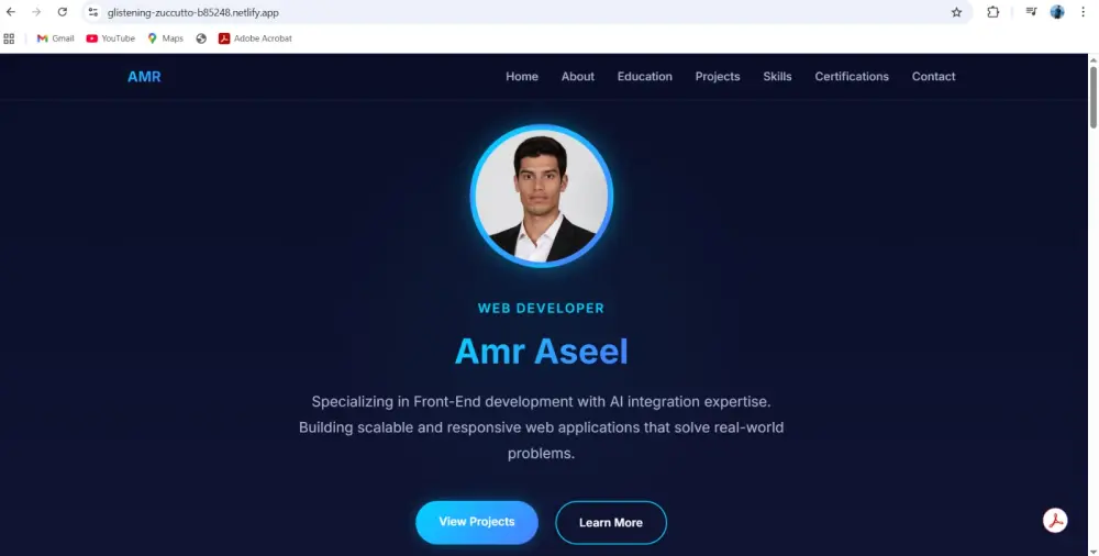 تطوير بورتفوليو احترافي وعصري لعرض أعمالك ومهاراتك