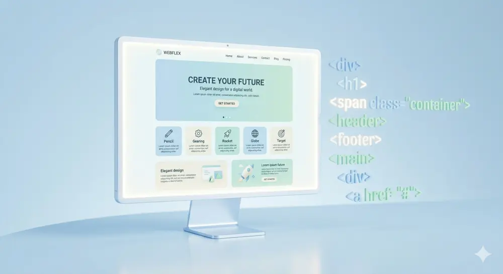 خدمة تكويد صفحة هبوط بسيطة (Landing Page)