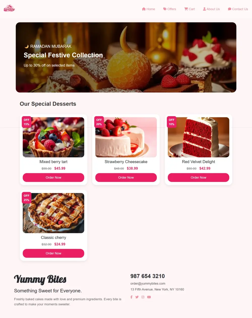 Ecommerce Cake Store