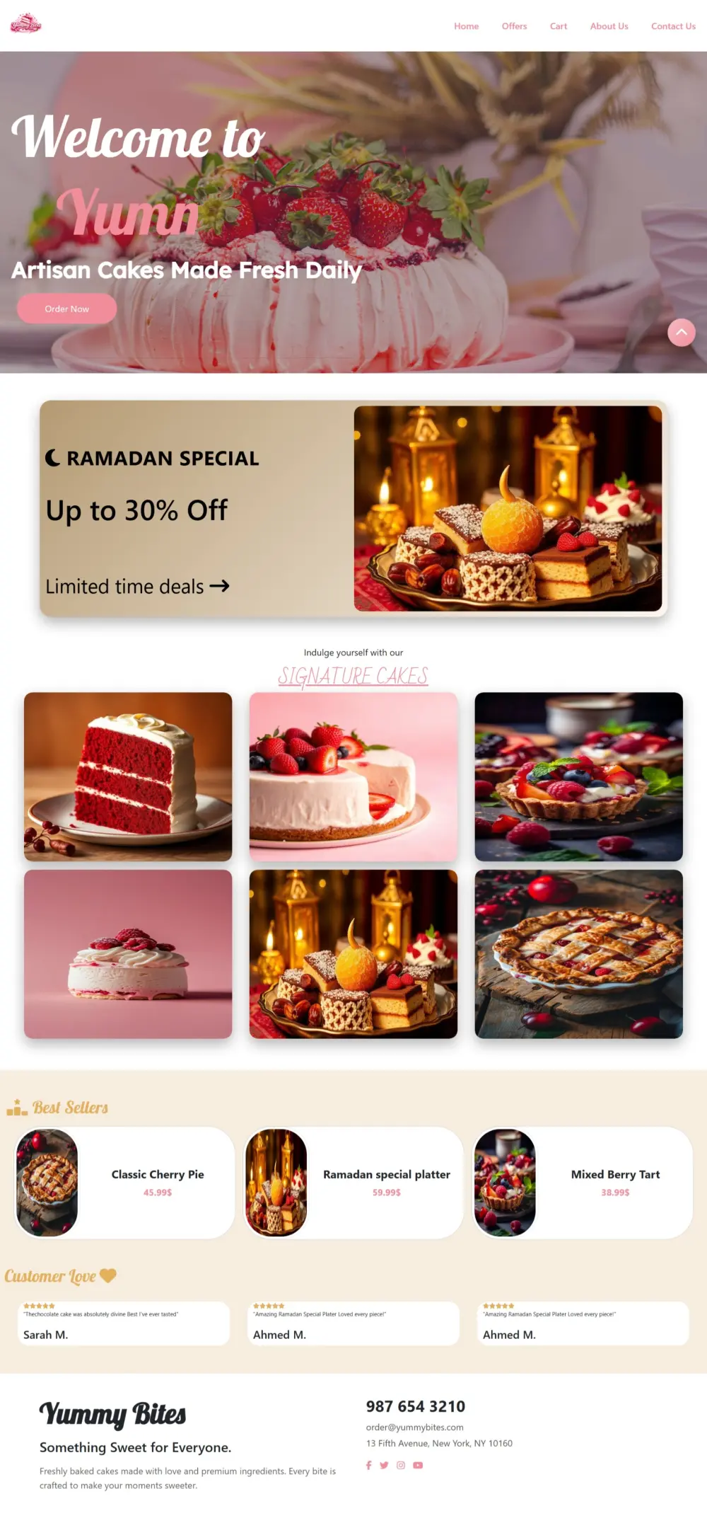 Ecommerce Cake Store