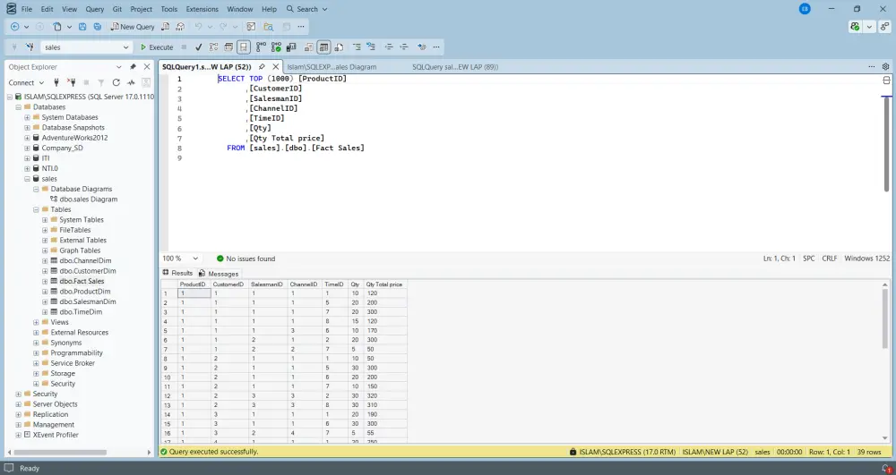 تنظيف ومعالجة البيانات الضخمة وتجهيزها للتحليل باستخدام SQL