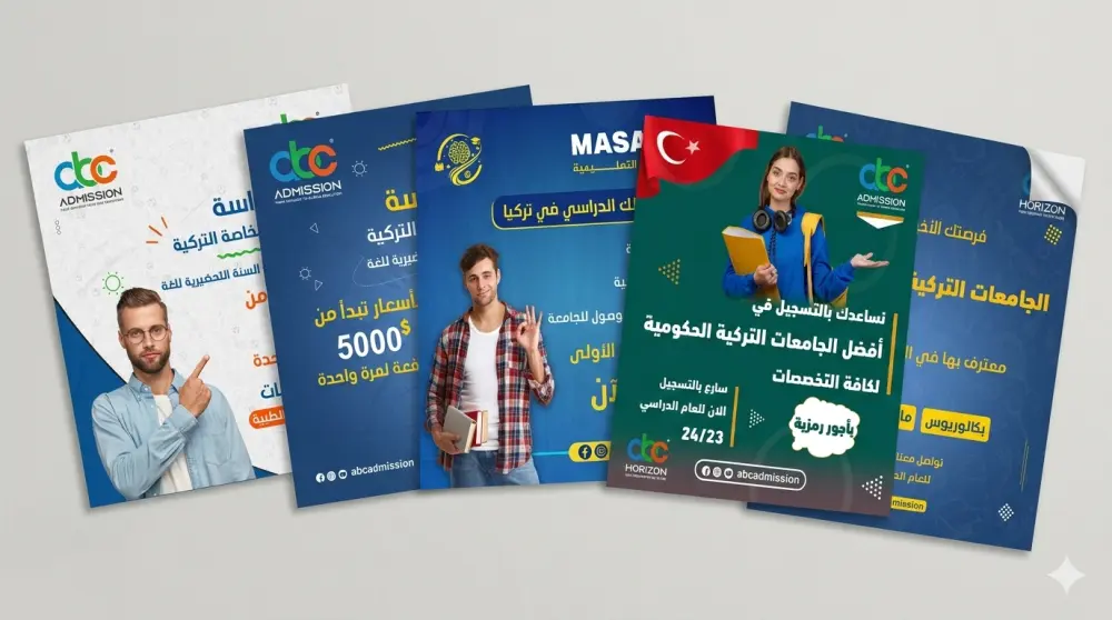 تصميم إعلانات وبوستات احترافية للمراكز التعليمية والجامعات